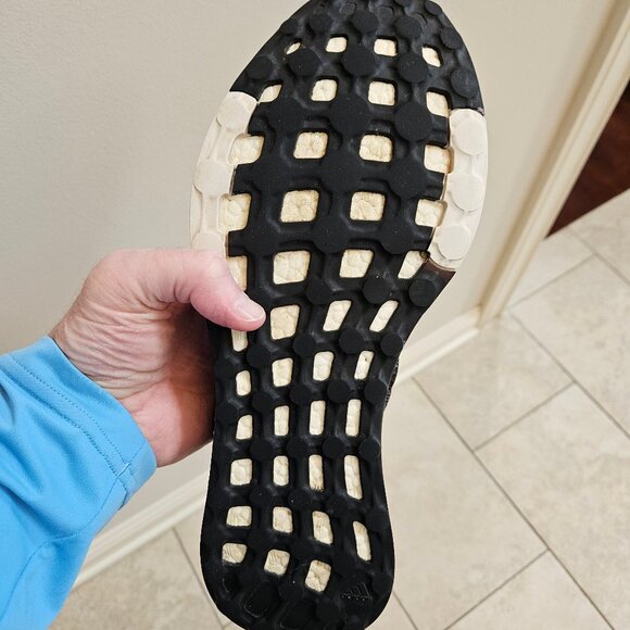 Adidas Men's PureBoost Knit Running Shoes, Gray, Sz 13 - Picture 14 of 16